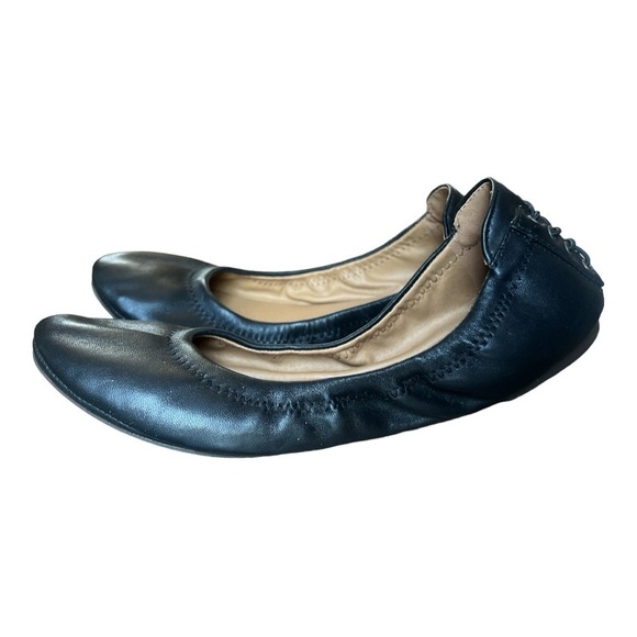 Lucky Brand Echo 2 Black Leather Travel Flats Women’s Casual Slip On Shoes, 8.5M - Picture 2 of 9